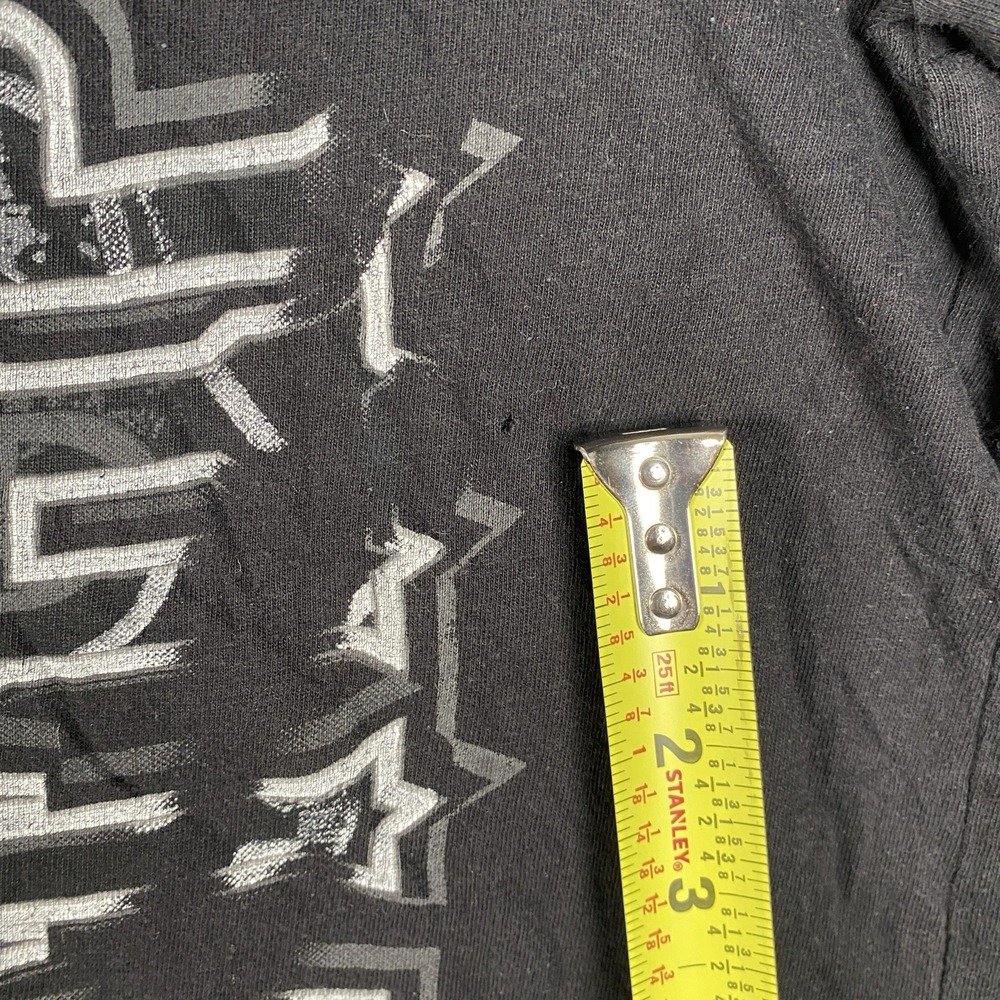 Vintage Y2K‎ Southpole T-Shirt Men's V Neck Short Sleeve Black Graphic - Picture 4 of 9